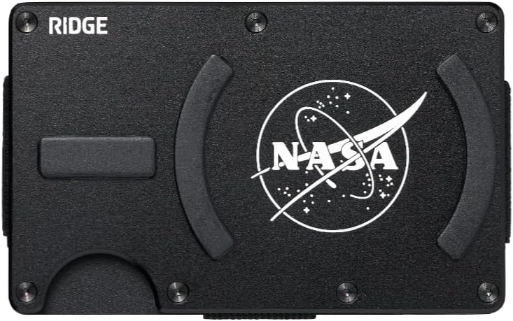 The Ridge Ridge Wallets for Men Compatible with Magsafe - Slim Minimalist Compact Wallet and Card Holder, RFID Protected Front Pocket Wallets for Men with Integrated Cash Strap (Nasa Nebula) - Image 1